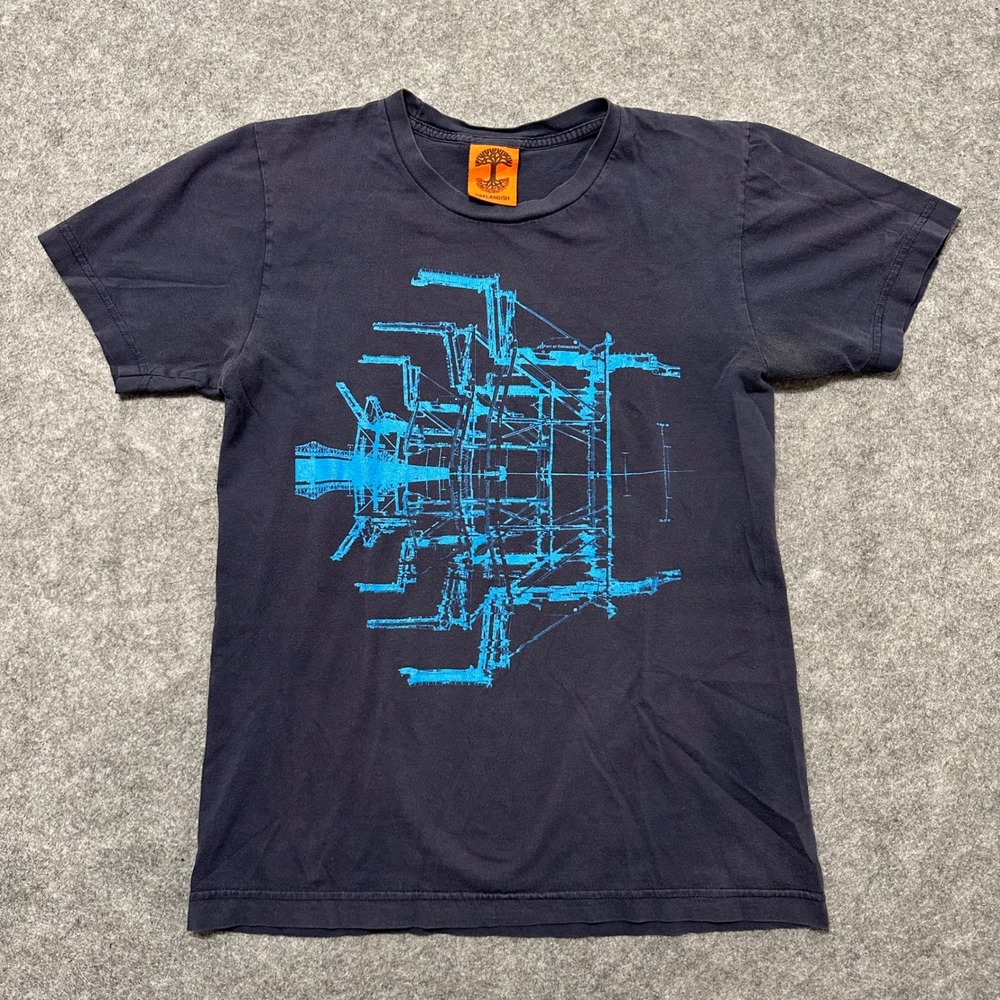 Oaklandish T Shirt Mens Small Black Port of Oakland Crane Graphic Short Sleeve